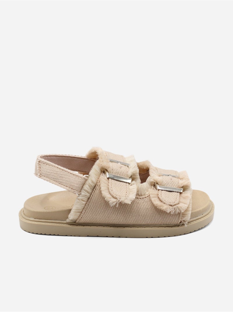 Sandales Bébé à scratch Rose - Kiabi
