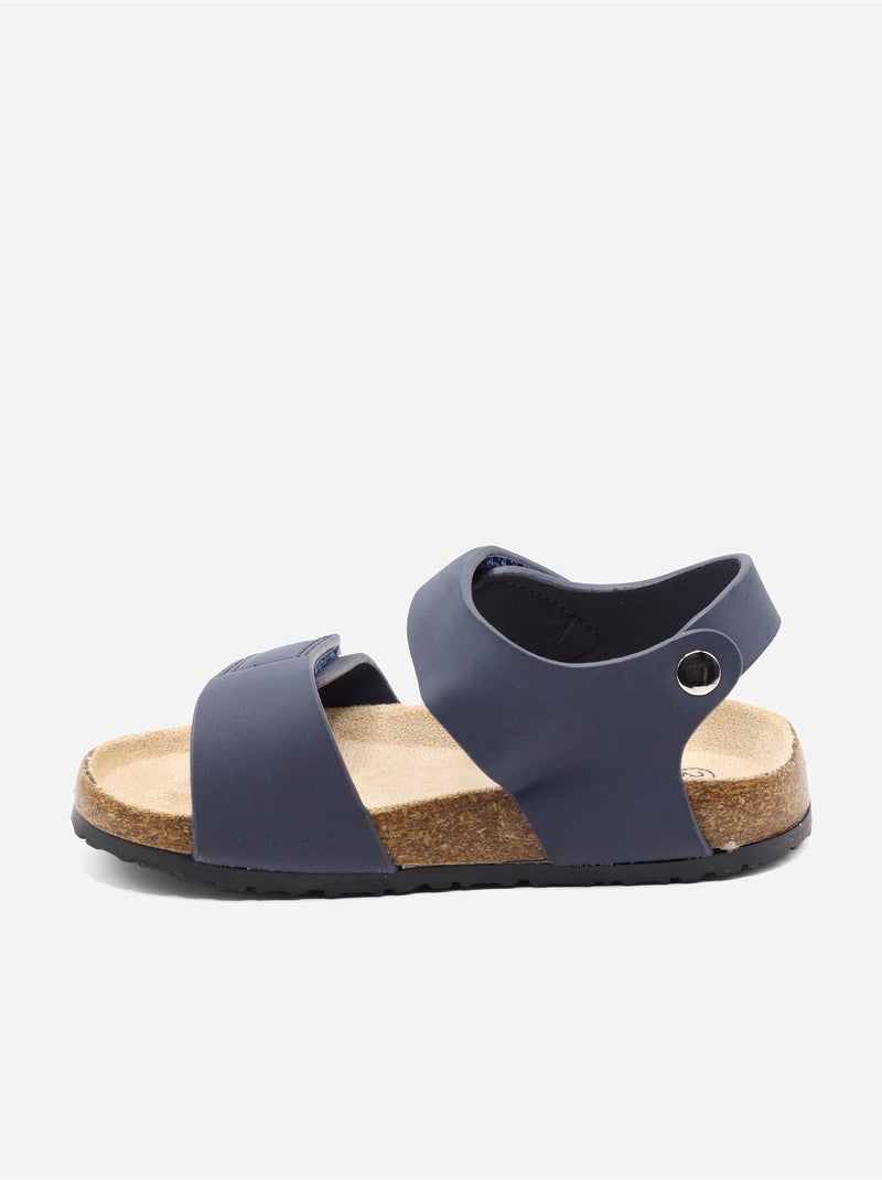 Sandales Bébé à scratchs Bleu foncé - Kiabi