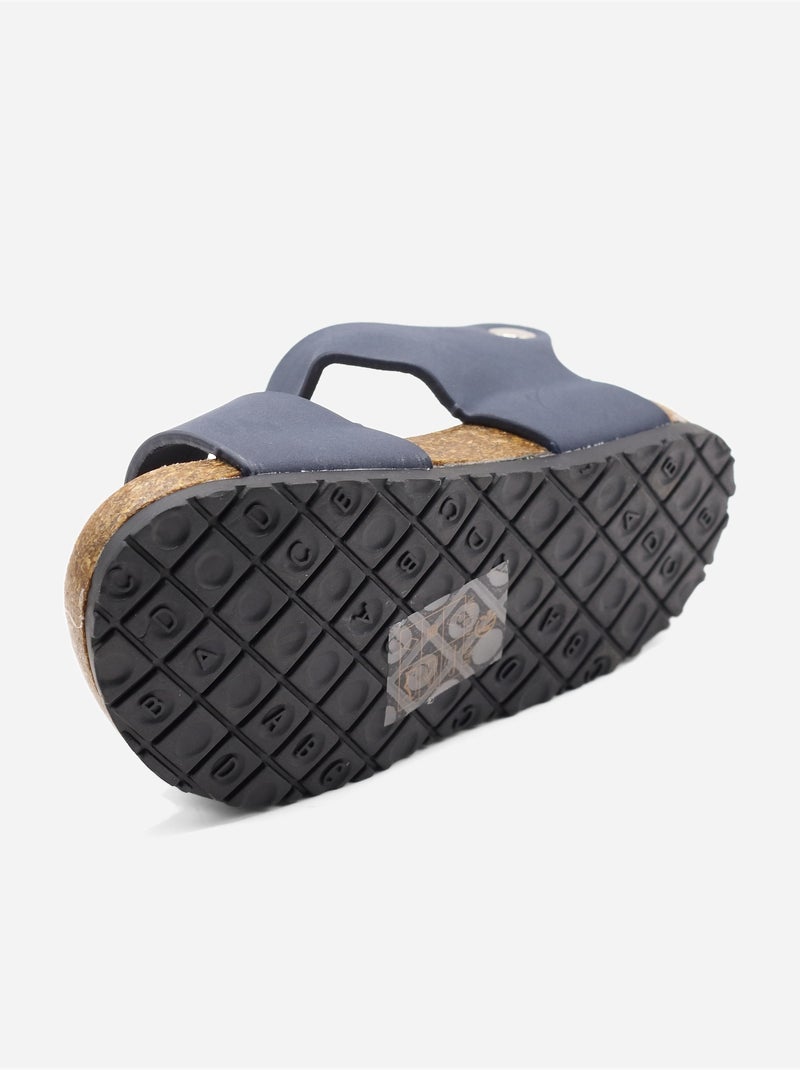 Sandales Bébé à scratchs Bleu foncé - Kiabi