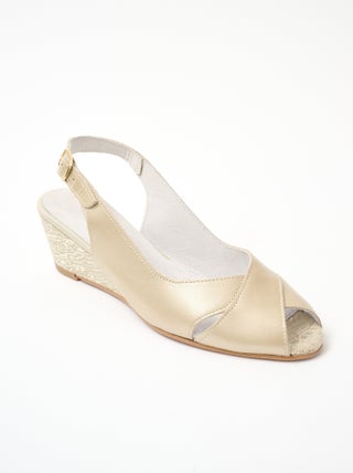 Sandales bout ouvert largeur confort cuir