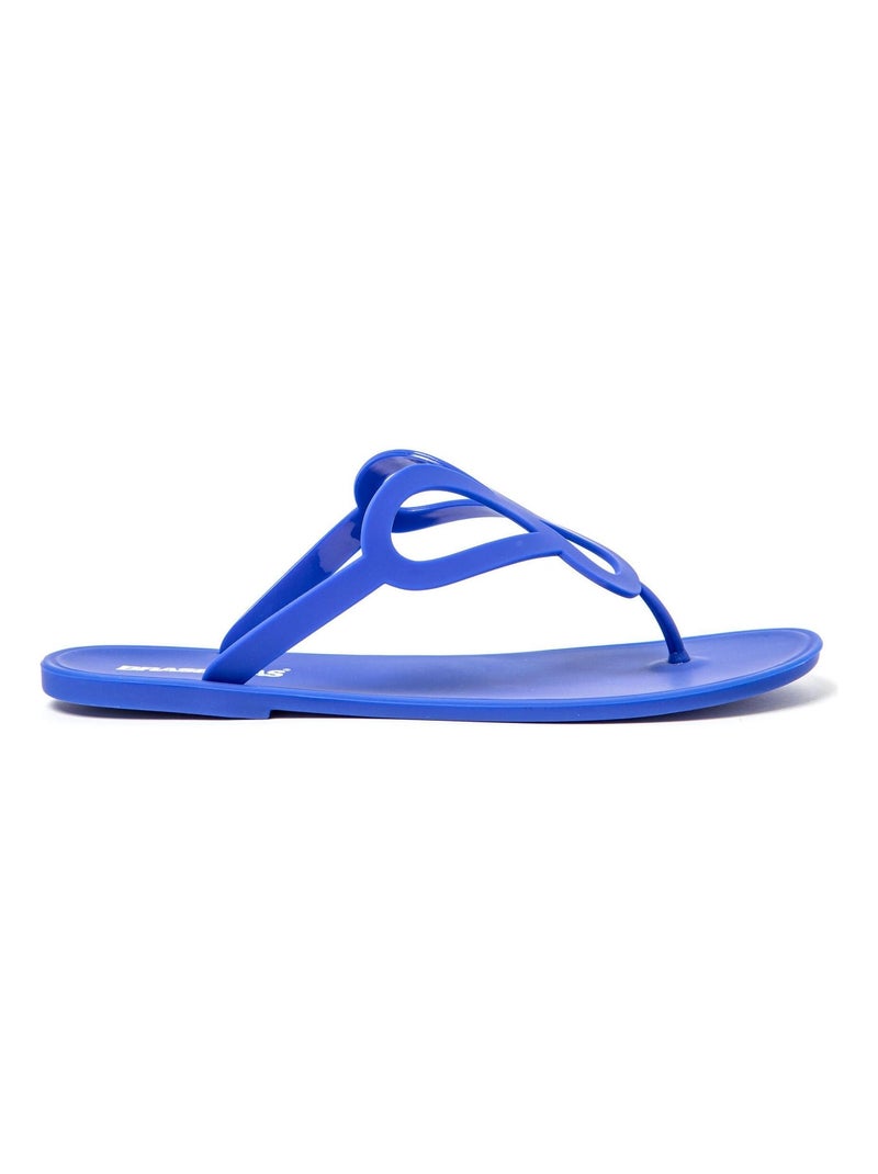 Sandales Brasileras pour femme avec semelle en gomme Bleu électrique - Kiabi