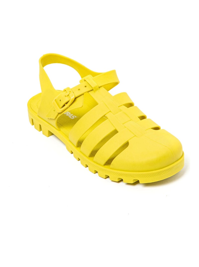 Sandales Brasileras pour femme avec semelle en gomme Jaune - Kiabi
