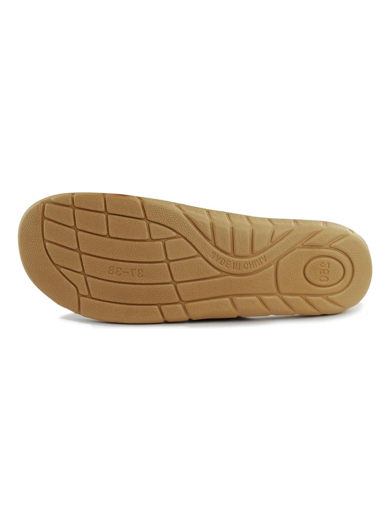 Sandales Brasileras pour femme avec semelle en gomme Marron - Kiabi