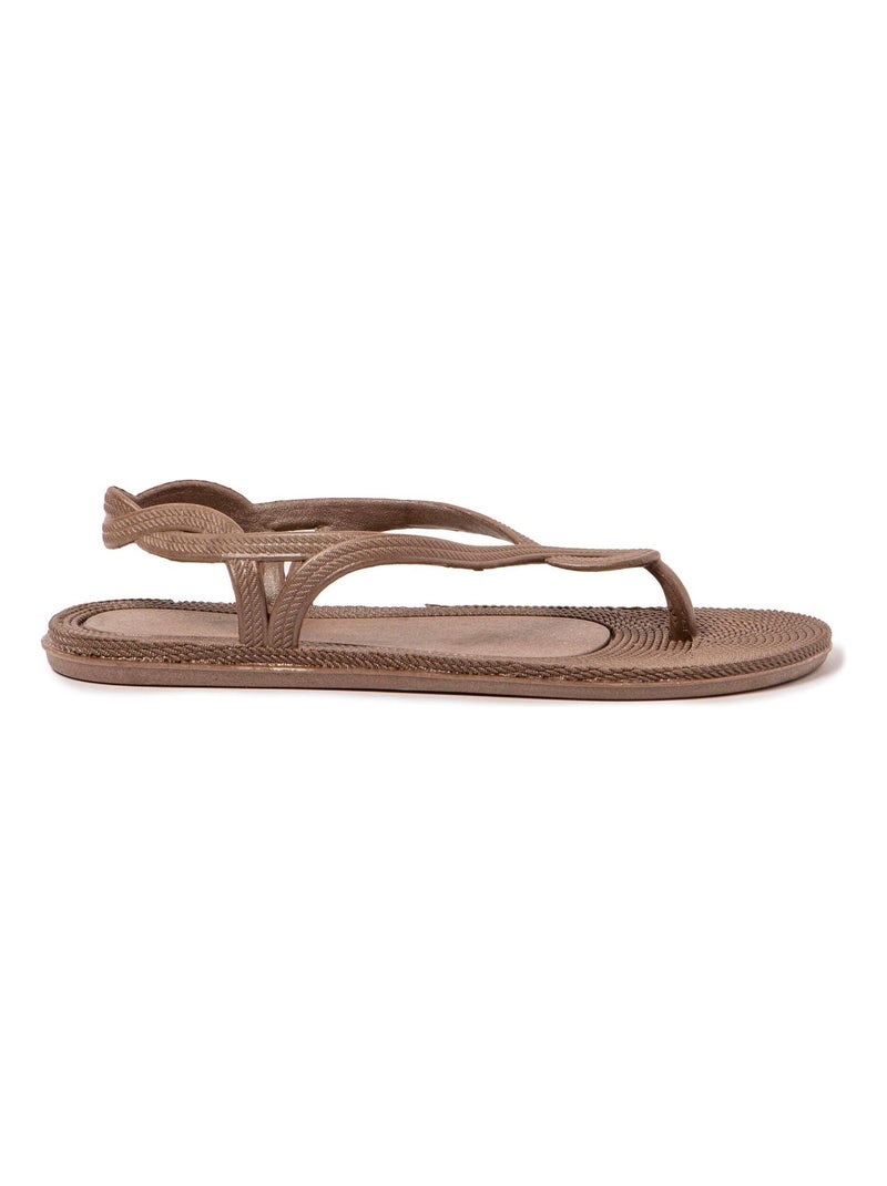 Sandales Brasileras pour femme avec semelle en gomme Marron - Kiabi