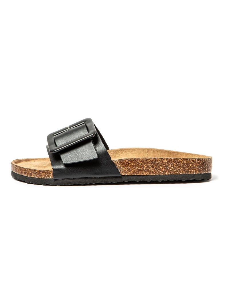 Sandales Brasileras pour femme avec semelle en gomme Noir - Kiabi