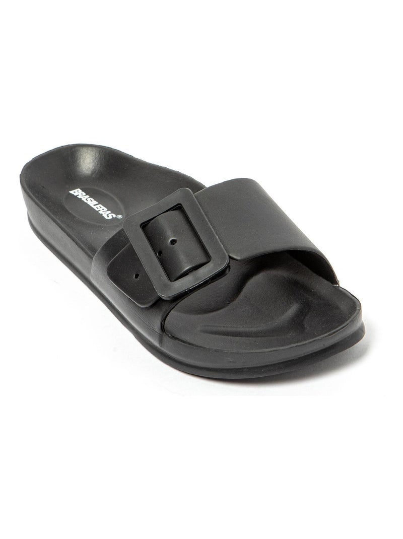 Sandales Brasileras pour femme avec semelle en gomme Noir - Kiabi