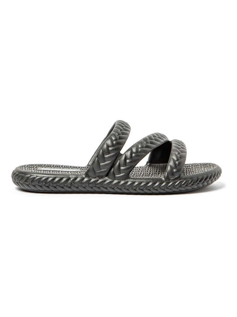 Sandales Brasileras pour femme avec semelle en gomme Noir - Kiabi