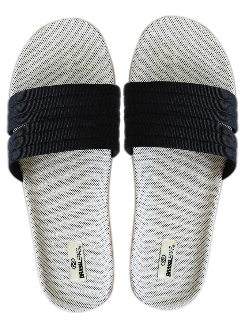 Sandales Brasileras pour femme avec semelle en gomme Noir - Kiabi
