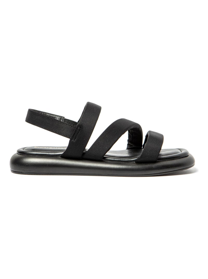 Sandales Brasileras pour femme avec semelle en gomme Noir - Kiabi