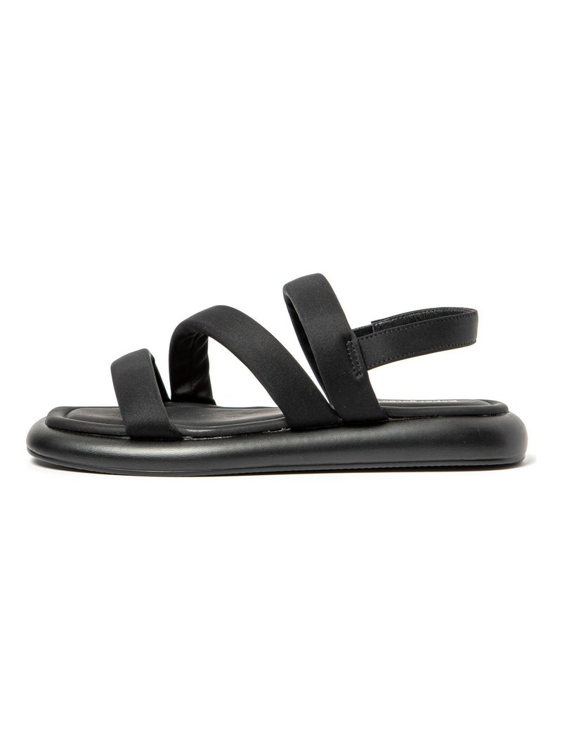 Sandales Brasileras pour femme avec semelle en gomme Noir - Kiabi