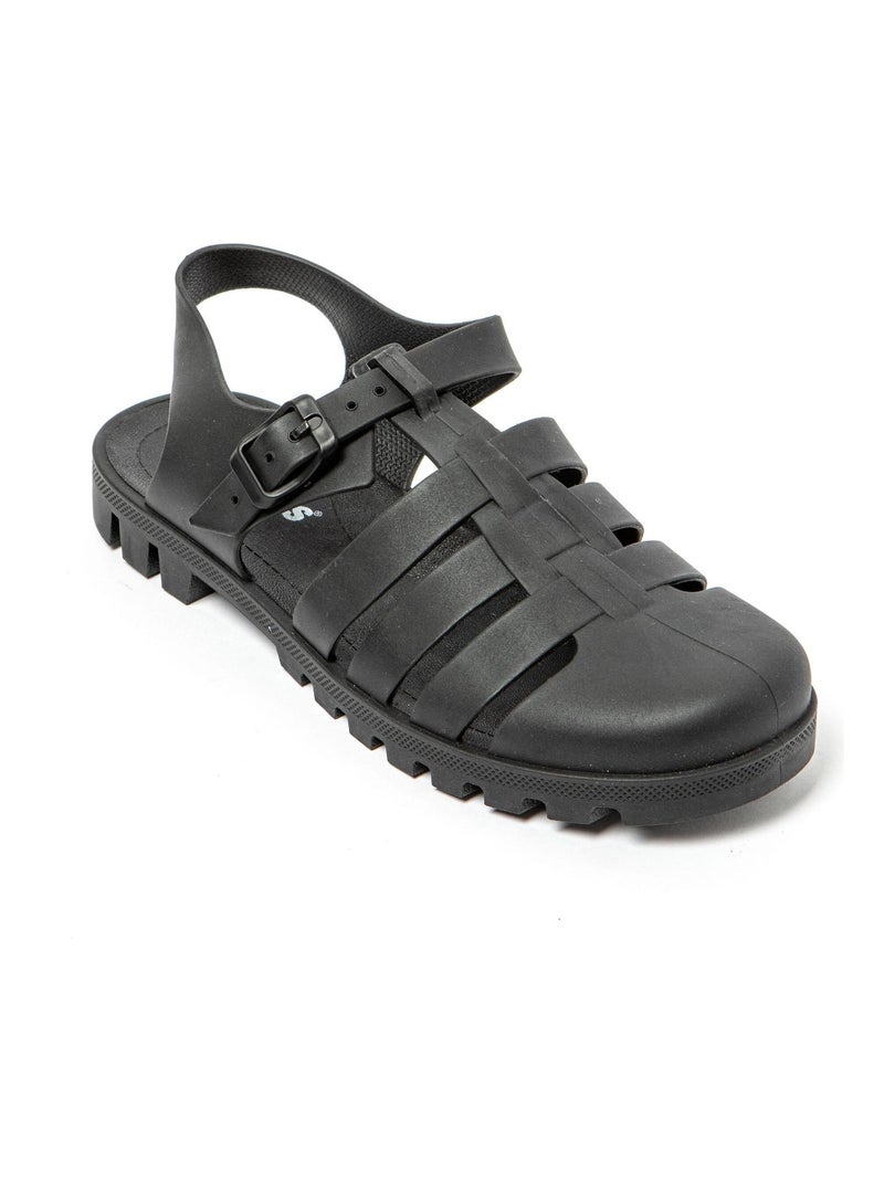 Sandales Brasileras pour femme avec semelle en gomme Noir - Kiabi