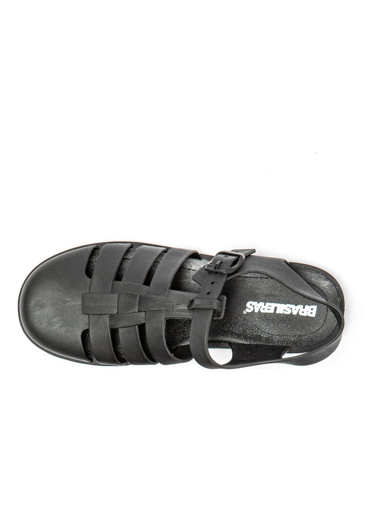 Sandales Brasileras pour femme avec semelle en gomme Noir - Kiabi