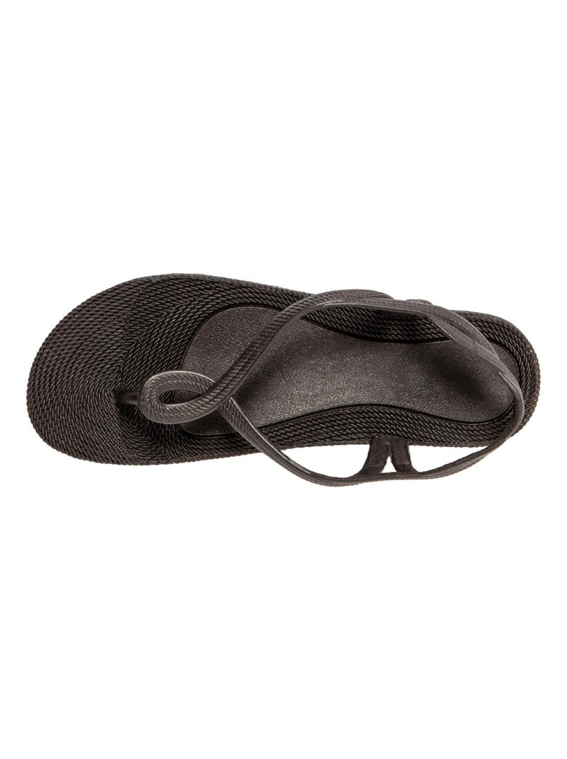 Sandales Brasileras pour femme avec semelle en gomme Noir - Kiabi