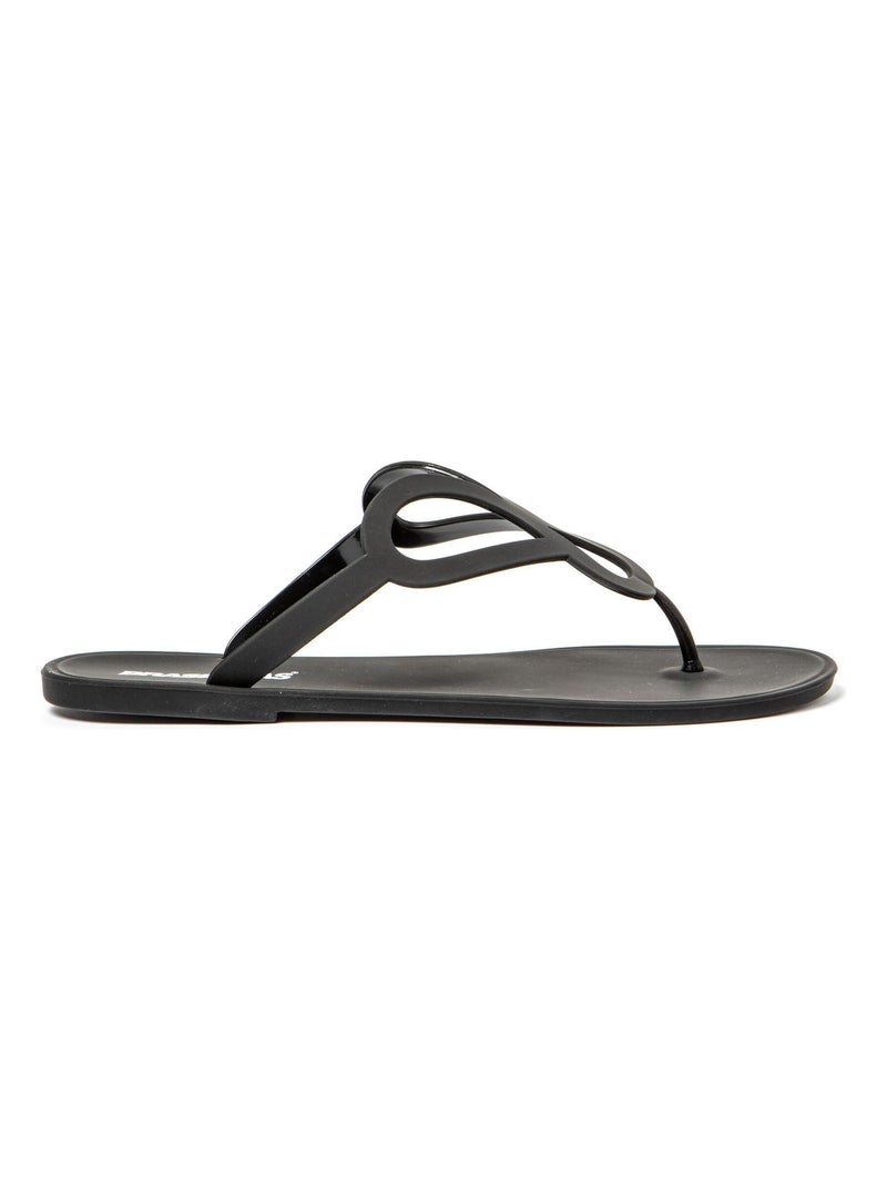 Sandales Brasileras pour femme avec semelle en gomme Noir - Kiabi