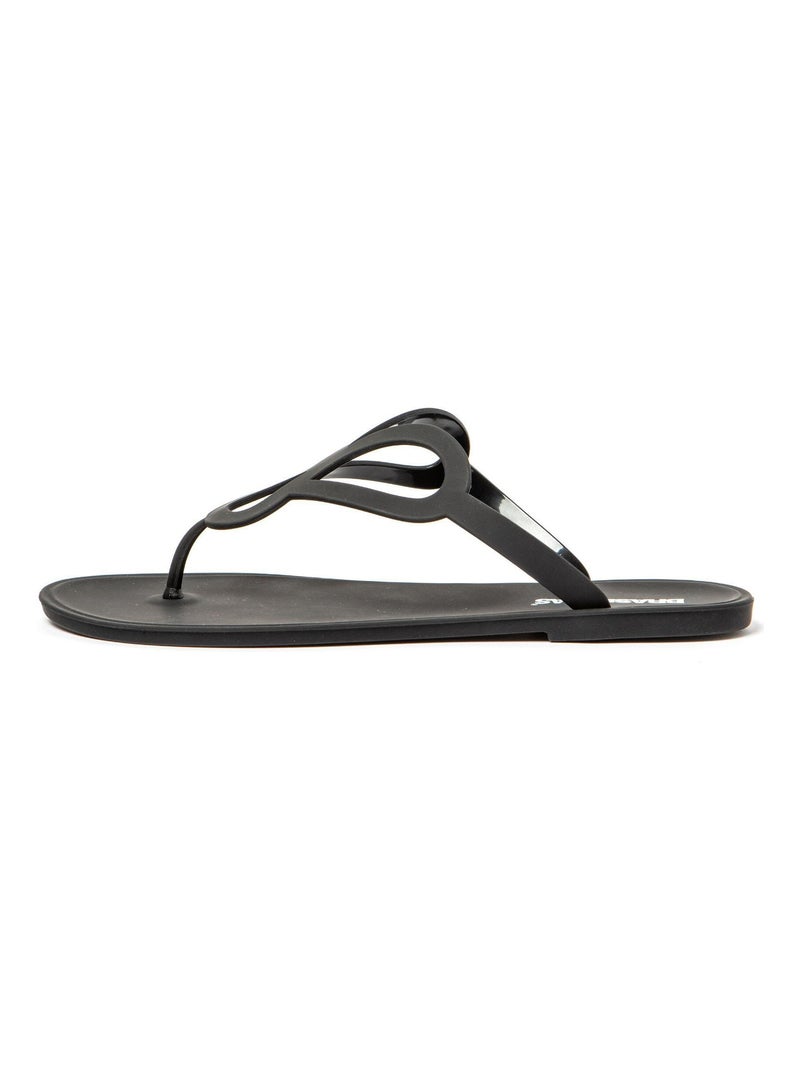 Sandales Brasileras pour femme avec semelle en gomme Noir - Kiabi