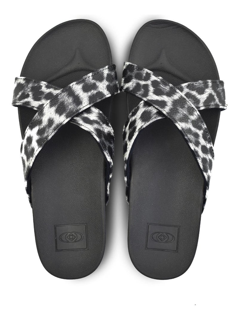 Sandales Brasileras pour femme avec semelle en gomme Noir - Kiabi