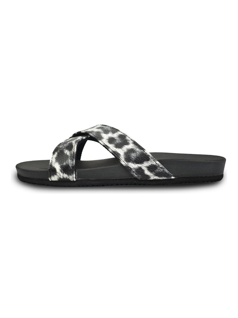 Sandales Brasileras pour femme avec semelle en gomme Noir - Kiabi