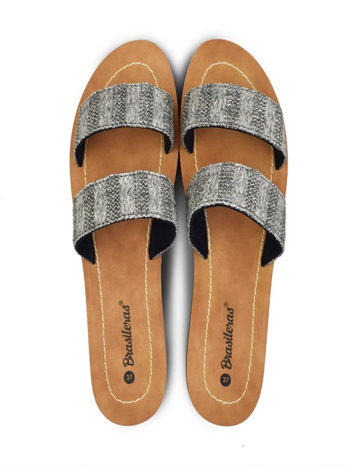 Sandales Brasileras pour femme avec semelle en gomme - Kiabi