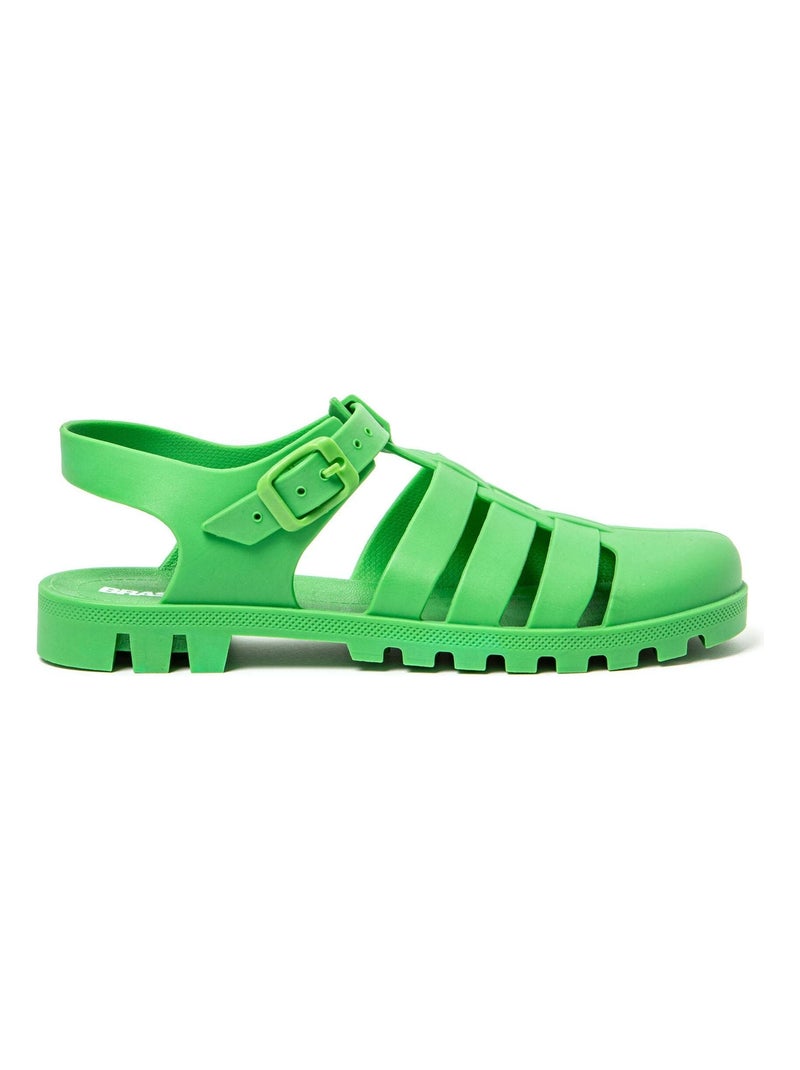 Sandales Brasileras pour femme avec semelle en gomme Vert - Kiabi