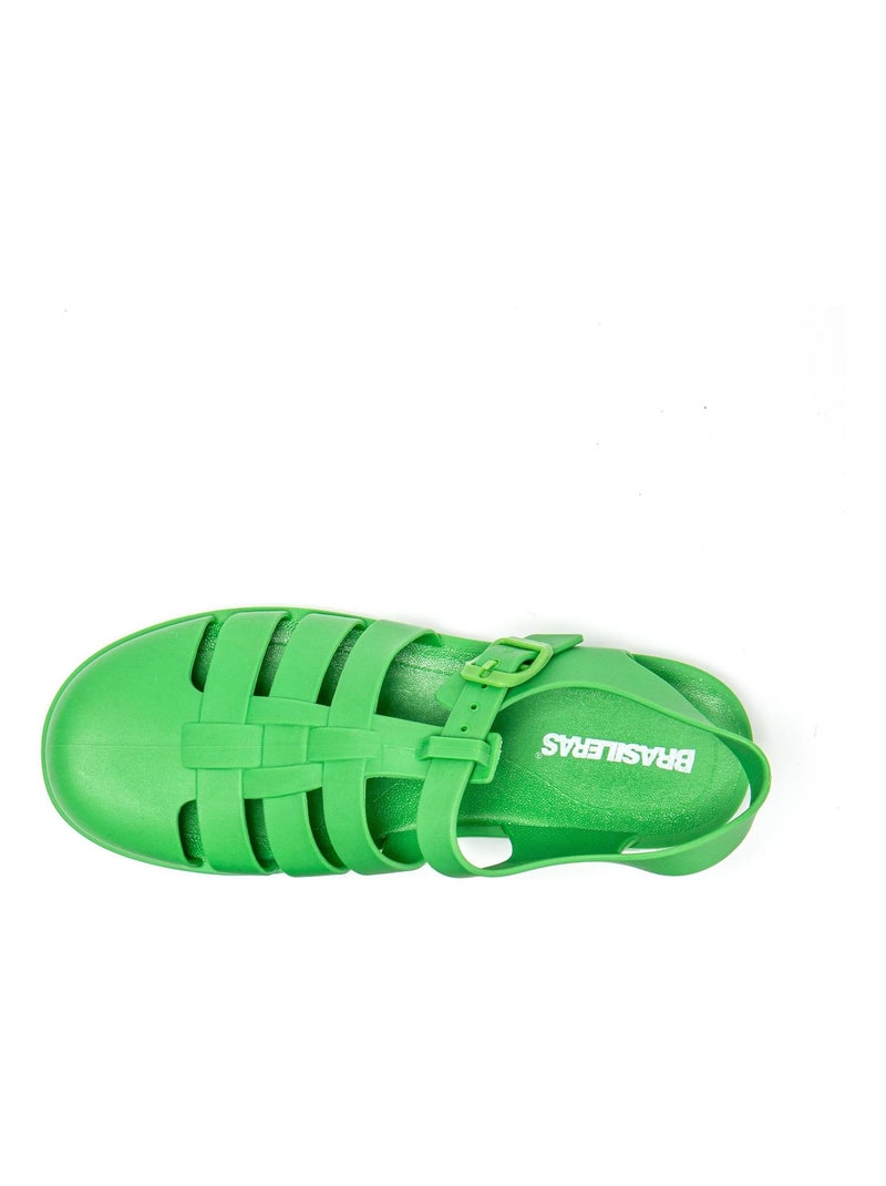 Sandales Brasileras pour femme avec semelle en gomme Vert - Kiabi