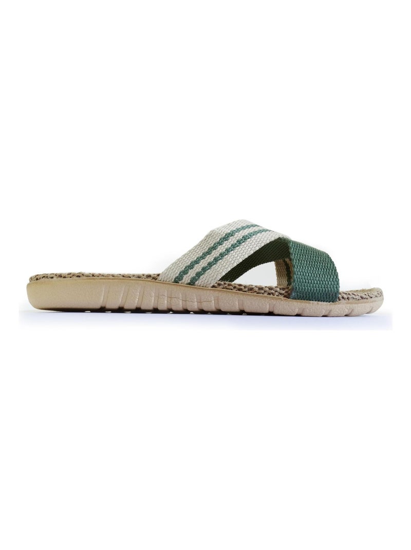 Sandales Brasileras pour femme avec semelle en gomme Vert - Kiabi