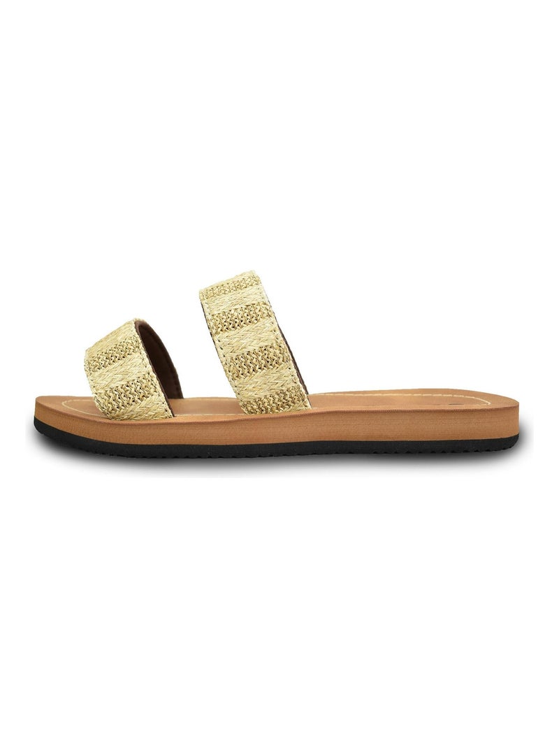 Sandales Brasileras pour femmes avec semelles en gomme Beige - Kiabi