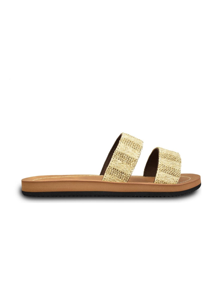 Sandales Brasileras pour femmes avec semelles en gomme Beige - Kiabi