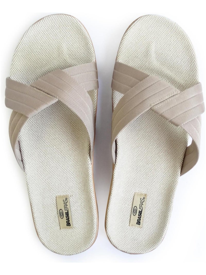 Sandales Brasileras pour femmes avec semelles en gomme Marron - Kiabi