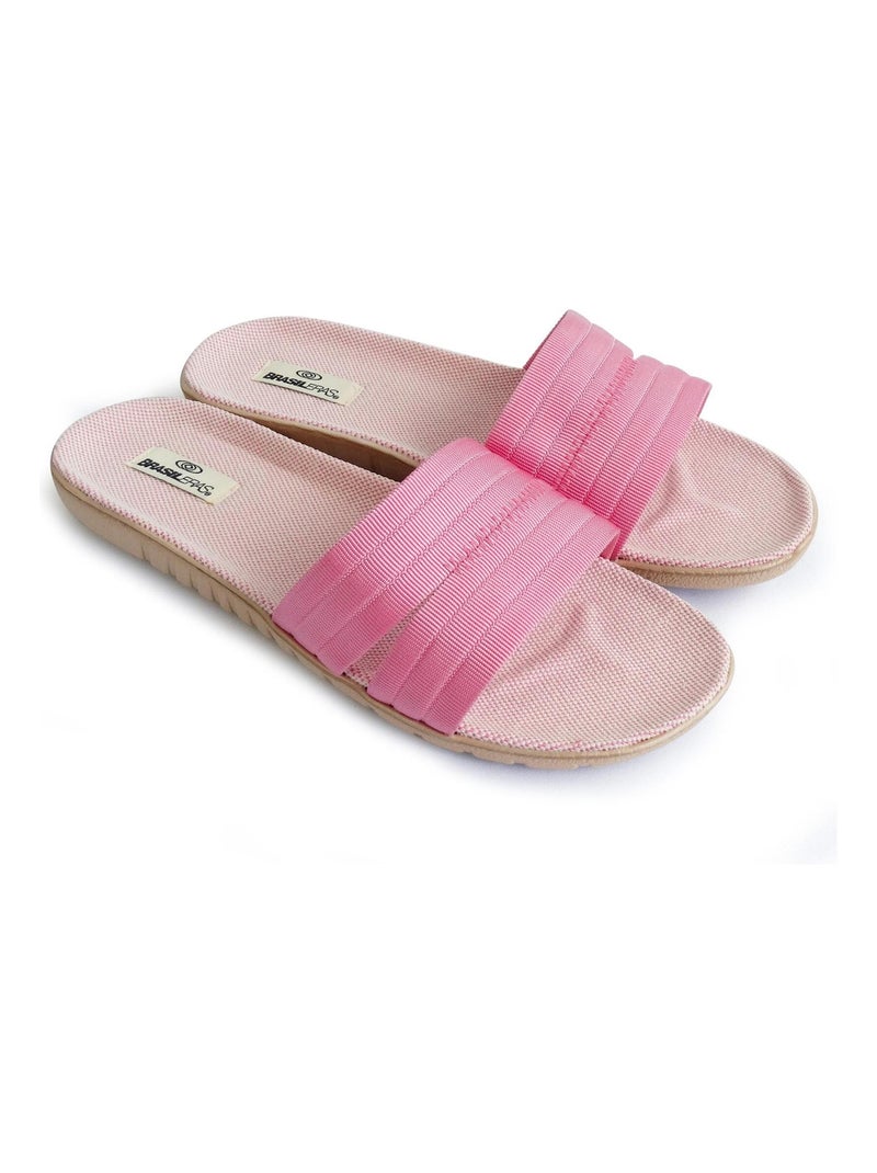 Sandales Brasileras pour femmes avec semelles en gomme Rose - Kiabi