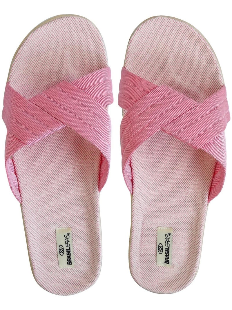 Sandales Brasileras pour femmes avec semelles en gomme Rose - Kiabi