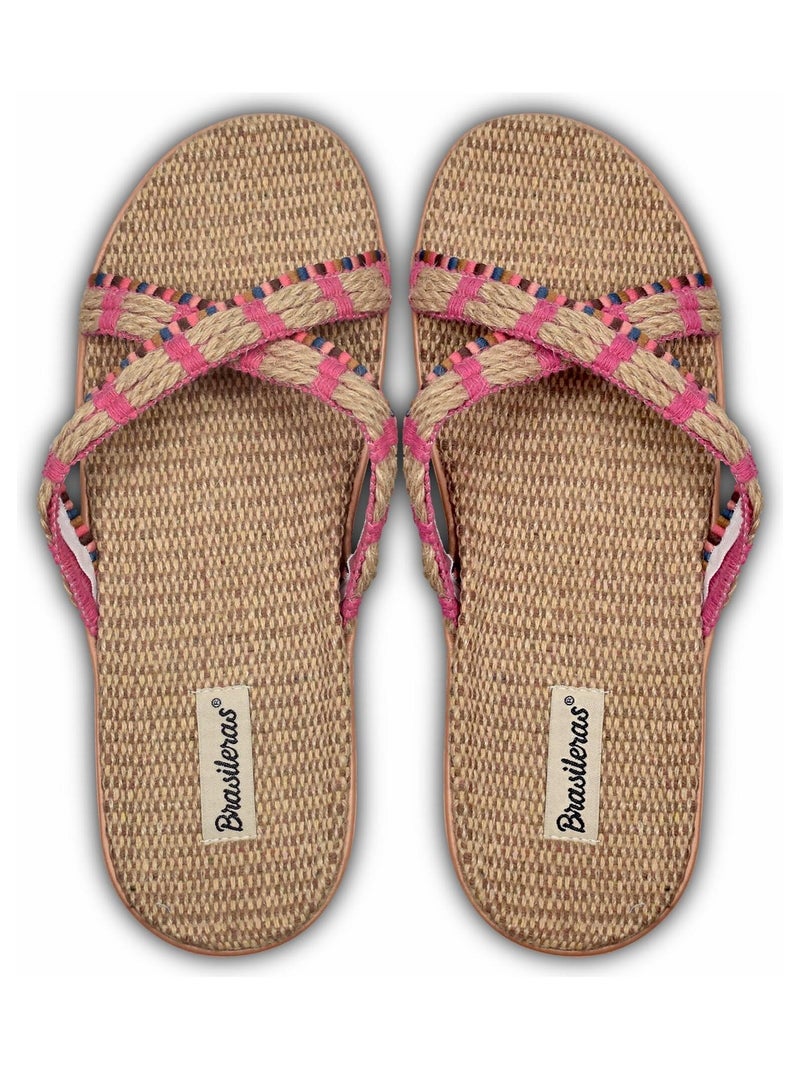 Sandales Brasileras pour femmes Rose fushia - Kiabi