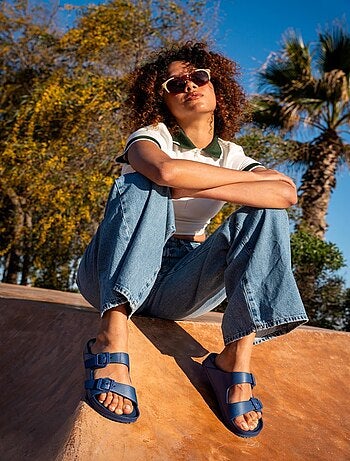 Sandales Brasileras unisexes avec semelle en gomme