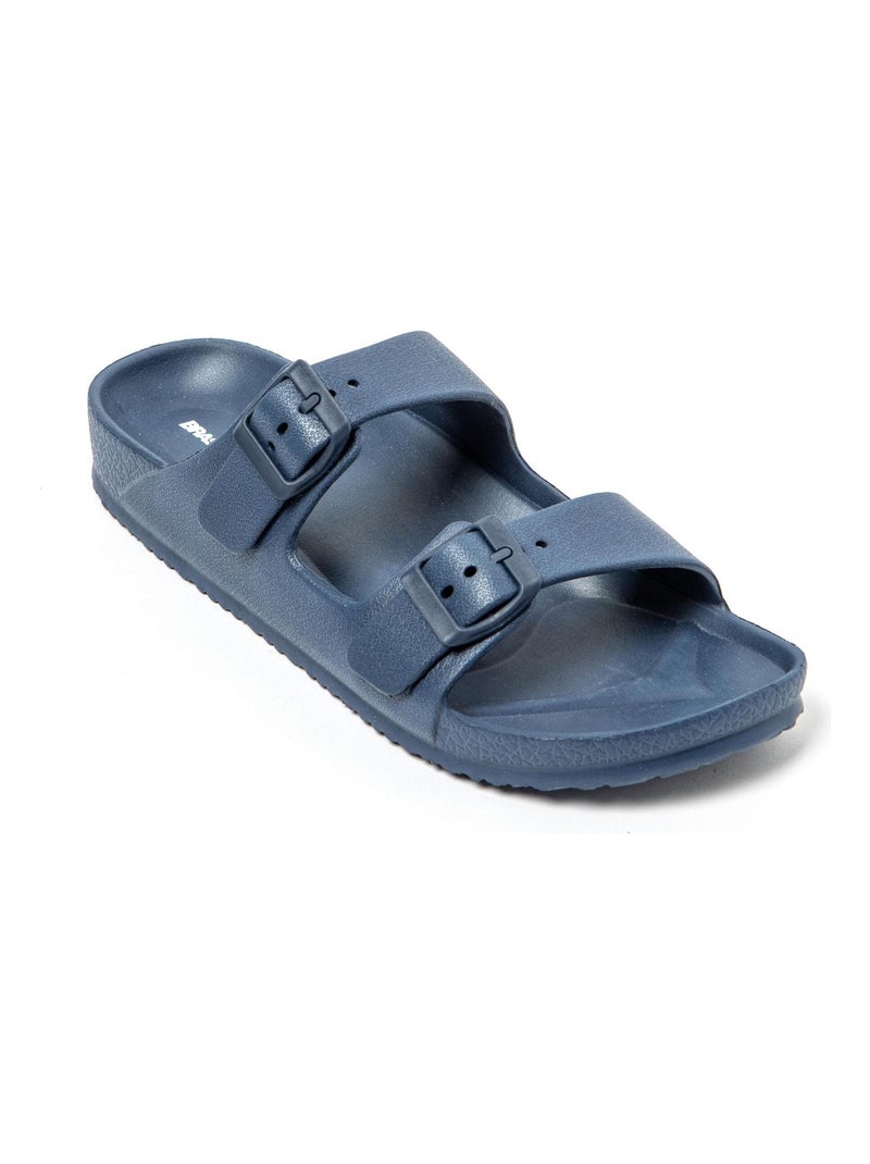 Sandales Brasileras unisexes avec semelle en gomme Bleu marine - Kiabi