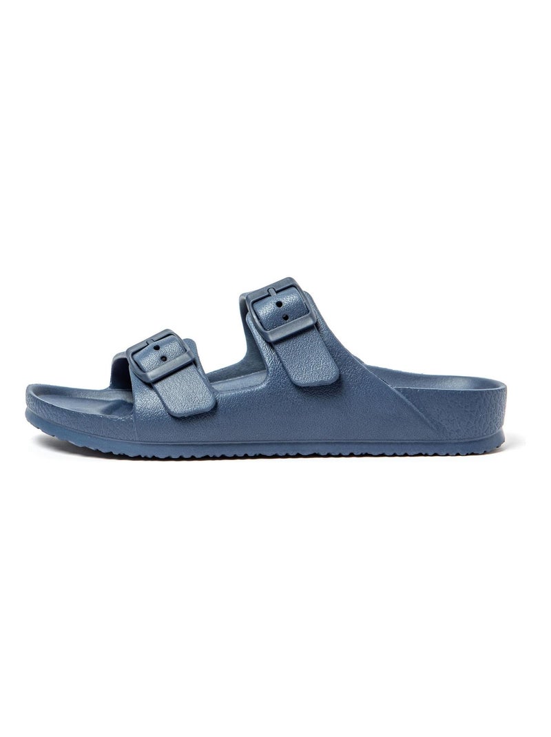 Sandales Brasileras unisexes avec semelle en gomme Bleu marine - Kiabi