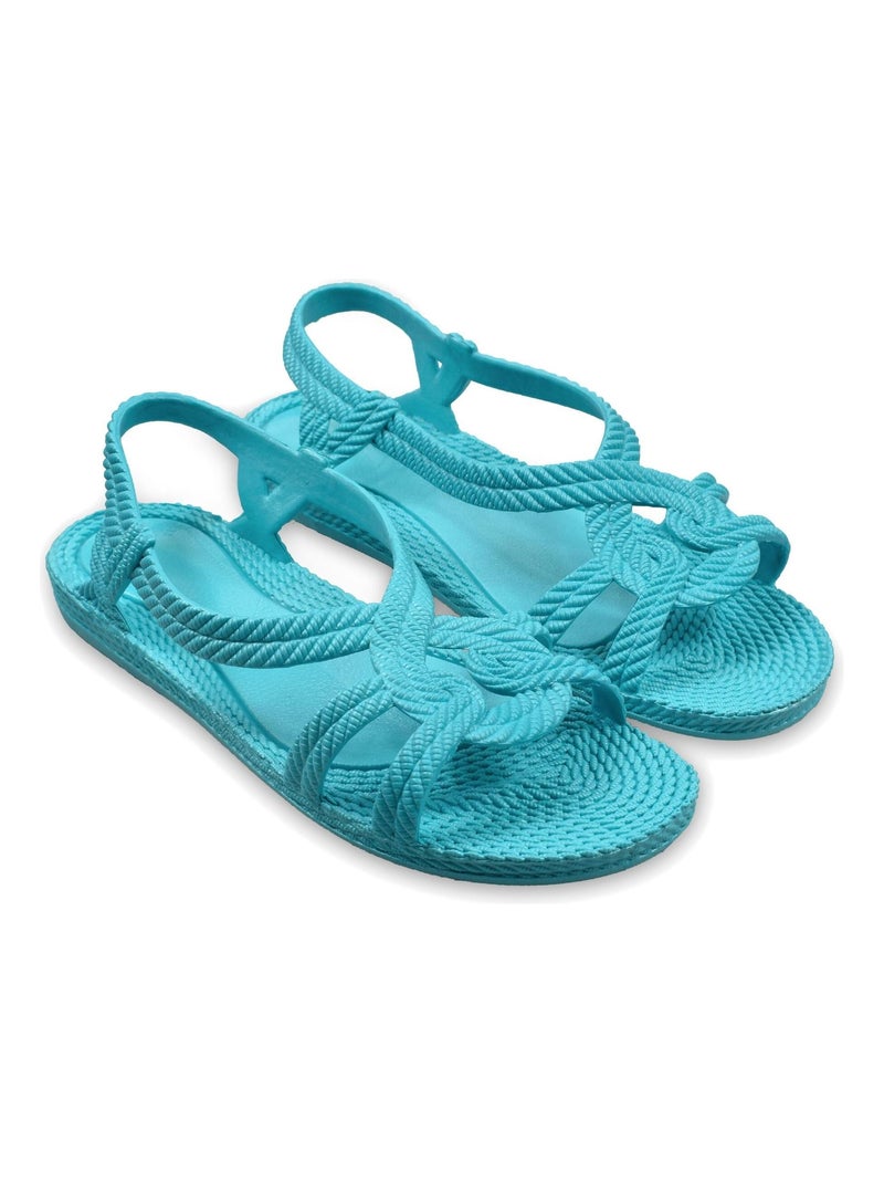 Sandales Brasileras unisexes avec semelles en caoutchouc Bleu turquoise - Kiabi