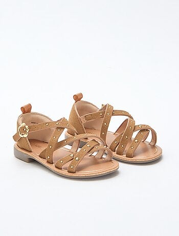 Sandales brides avec clous