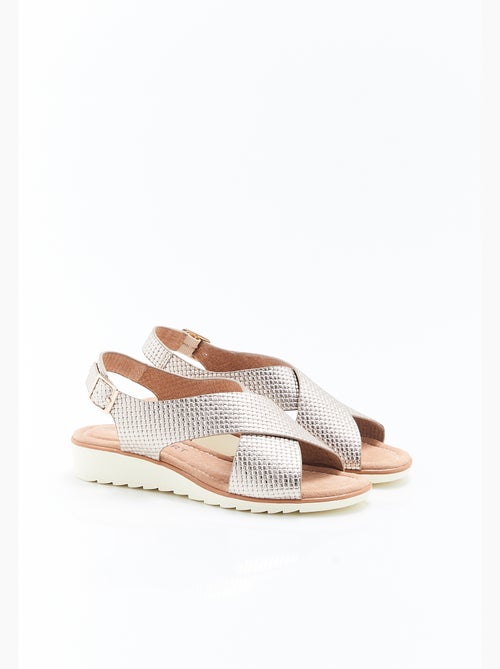 Sandales brides croisées Amortyl - Damart - Kiabi