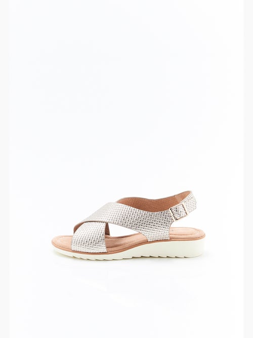 Sandales brides croisées Amortyl - Damart - Kiabi