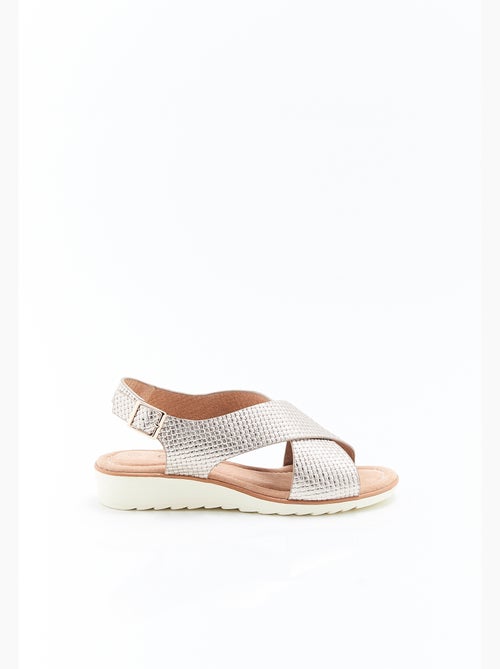 Sandales brides croisées Amortyl - Damart - Kiabi