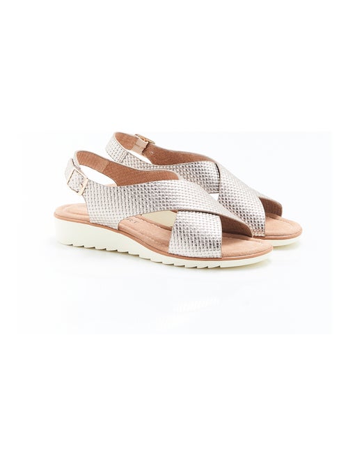 Sandales brides croisées Amortyl - Damart - Kiabi
