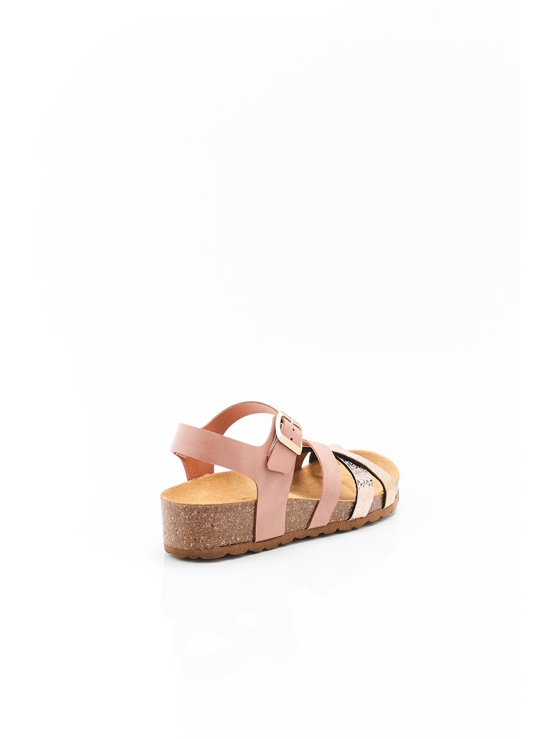 Sandales brides croisées Piedical - Damart Rose - Kiabi