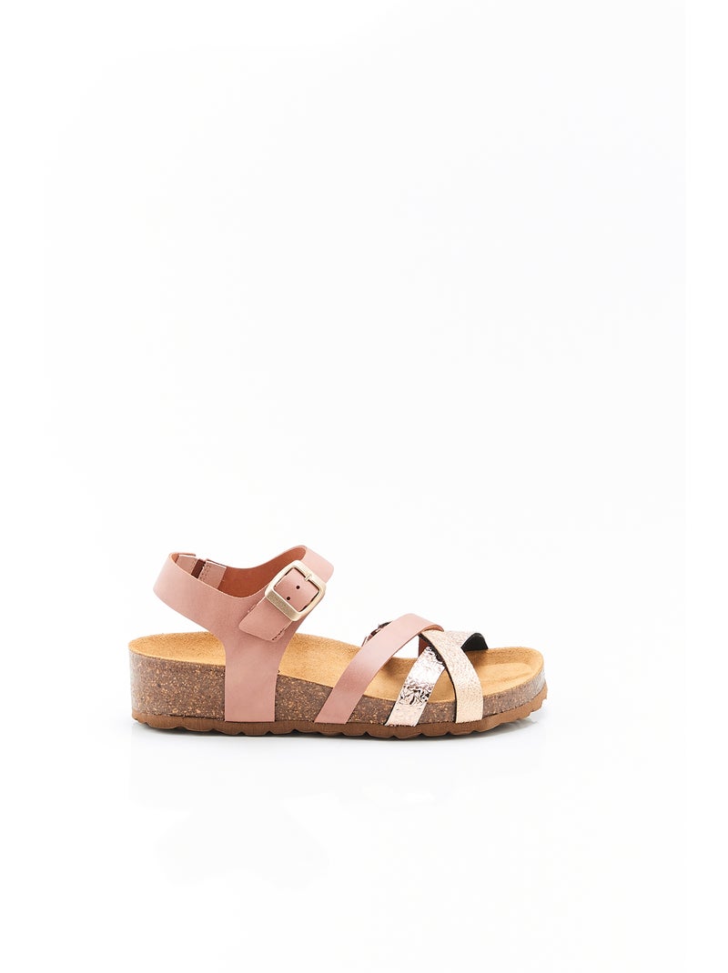 Sandales brides croisées Piedical - Damart Rose - Kiabi