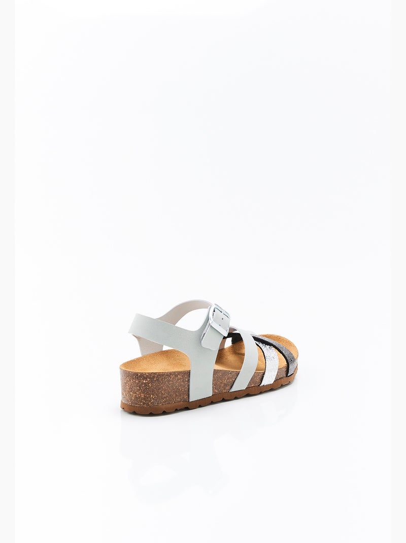 Sandales brides croisées Piedical - Damart Vert - Kiabi