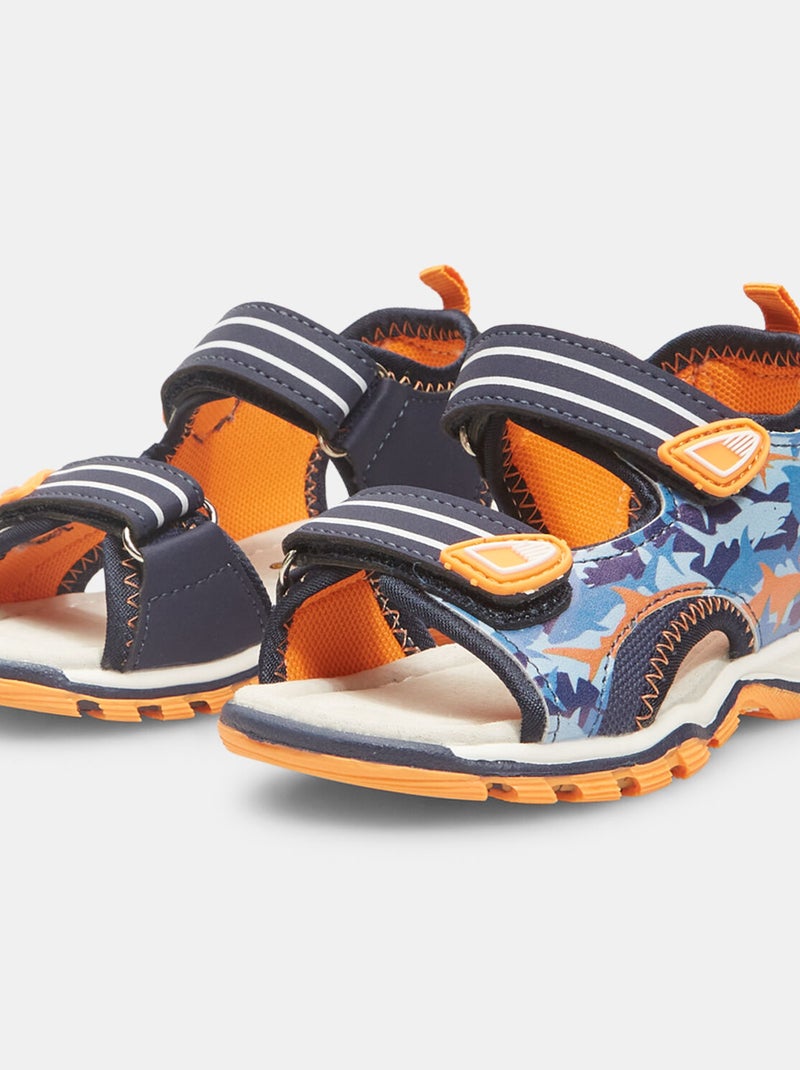 Sandales Bubblegummers avec bandes velcro BATA Bleu - Kiabi