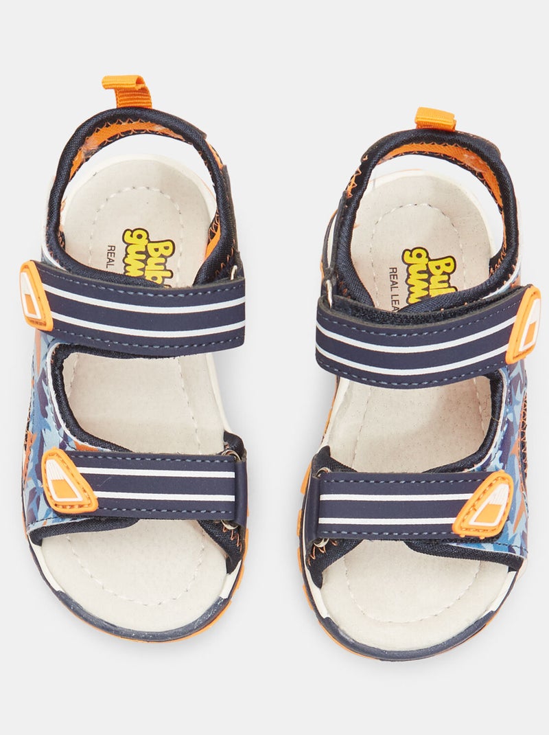 Sandales Bubblegummers avec bandes velcro BATA Bleu - Kiabi