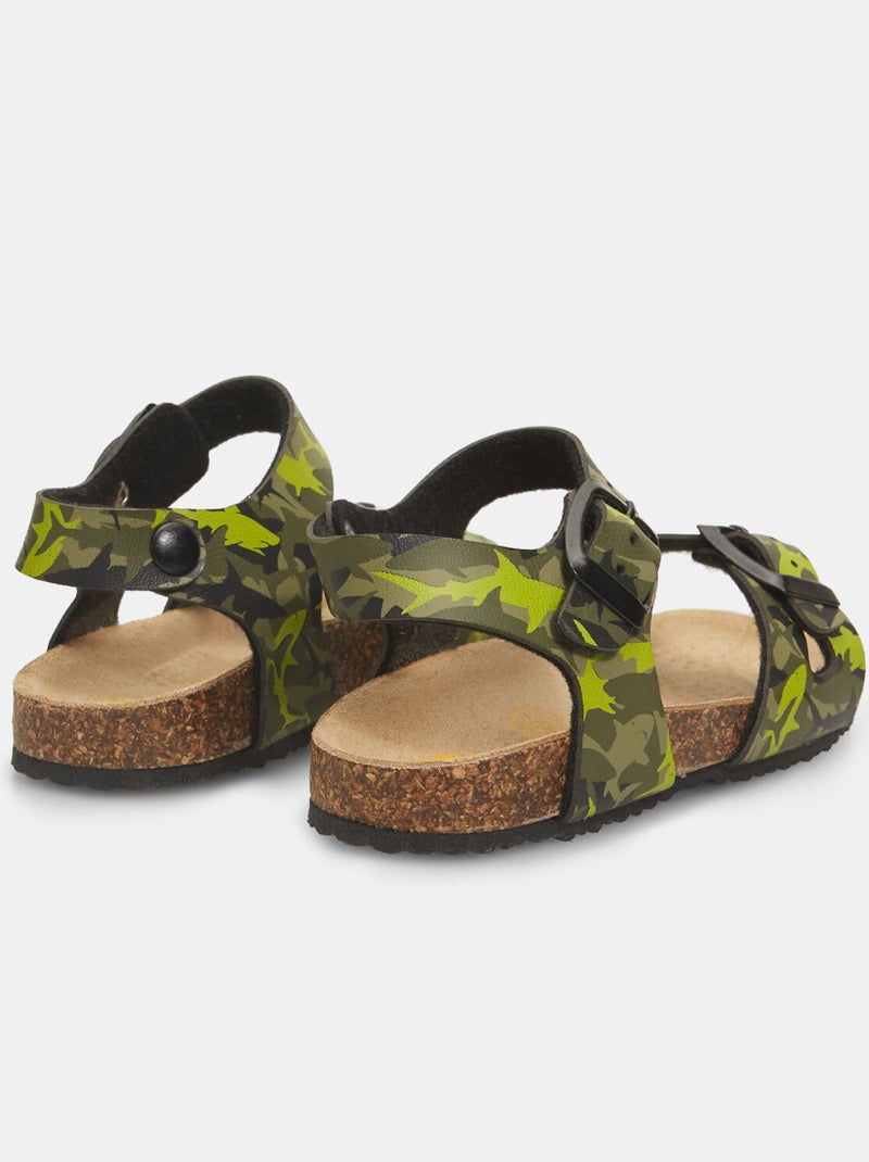 Sandales Bubblegummers avec motif requins BATA Vert - Kiabi