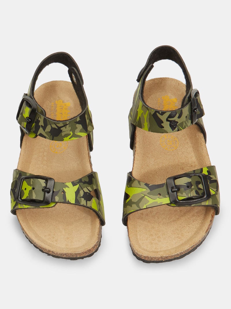 Sandales Bubblegummers avec motif requins BATA Vert - Kiabi