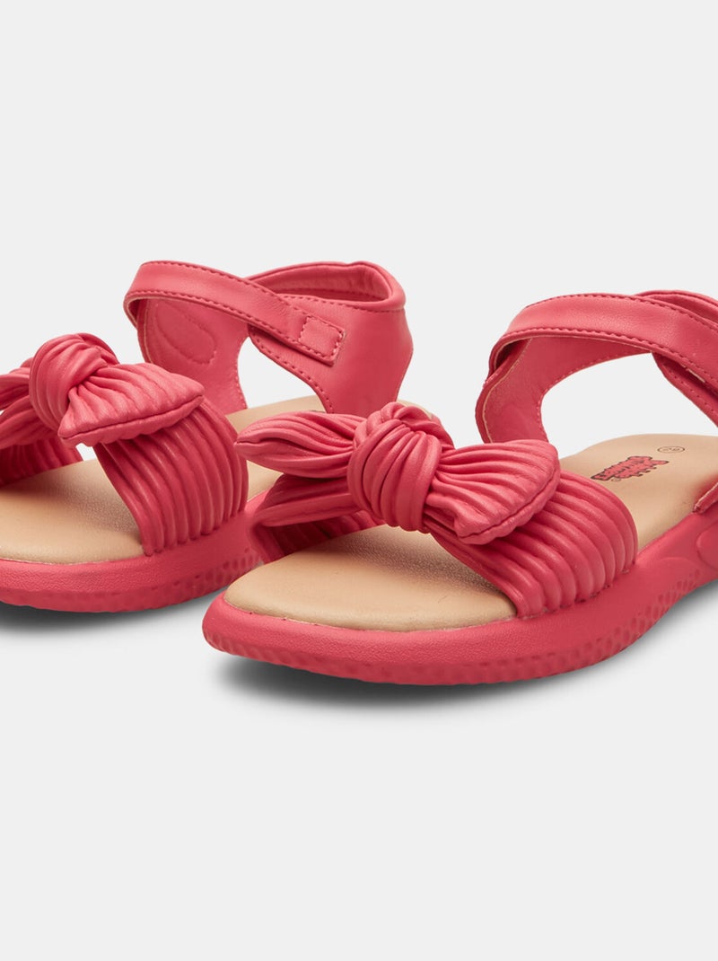 Sandales Bubblegummers avec nœud BATA Rose - Kiabi