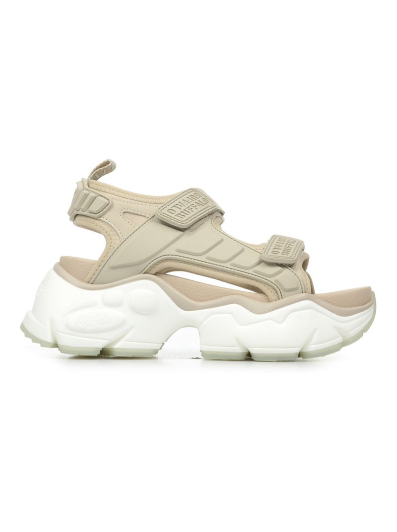 Sandales Buffalo Binary Track Beige - Kiabi