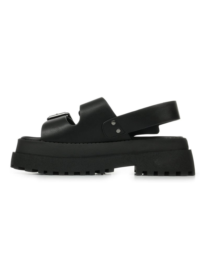 Sandales Buffalo Pluto Ari Noir - Kiabi